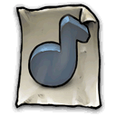 document-musical-note-blue