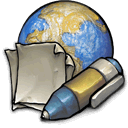 globe-paper-pen